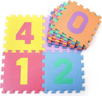Obrázok produktu pre Detská hracia podložka s číslami Sedco 30x30x1,0 cm - 10ks