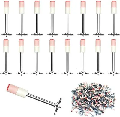 Produktbild von 400 Stifte für Nagelset - 7,3 mm runde Nagel - Accessoires für Wand- und Deckenbefestigung - Befestigungsmaterial für Handwerker