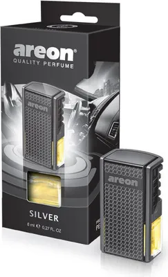 Obrázok produktu pre Luxusný parfém do auta Areon Silver (na mriežku, 8 ml)