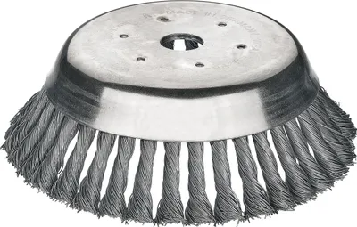 Produktbild von Lessmann Kegelbürste gezopft 155 mm Aufnahme 25,4 mm, aus Stahldraht hochfest