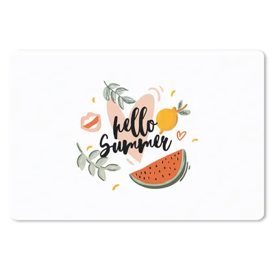 Produktbild von MuchoWow® Schreibtischunterlage Zitrone - Wassermelone - Sommer 60x40 cm - XXL Mauspad - Großes Mauspad