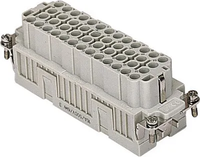 Immagine prodotto di CQEF 46 N I.L.M.E. Ilme CQE inserto per presa (F) con terminale a crimpare, 46 poli + PE, 500 V, 16 A - 1 pezzo