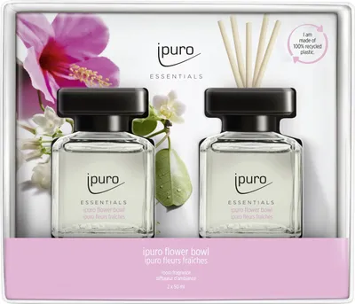 Produktbild von ipuro ESSENTIALS flower bowl, Duftflasche, Schilfaroma-Diffusor, 0,05 l