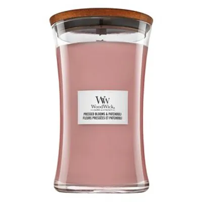 Image de WoodWick Bougie parfumée Pressed Blooms & Patchouli avec mèche en bois 609,5 g