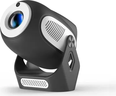 Image de Smart Beamer - HY300X-2 : Mini-projecteur - Android 11 - HD 720p 300 ANSI - WiFi 6, Bluetooth 5.0 - Mise au point automatique, correction trapézoïdale - Portable, idéal pour une utilisation à la maison et en extérieur - Prise EU