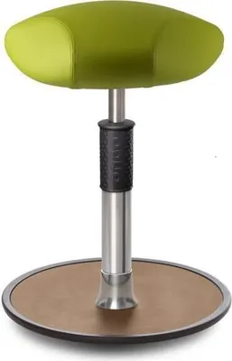Produktbild von Sitz- Stehhocker Free Regular Triangel skai Kunstleder Hellgrün Chrom /Natur.
