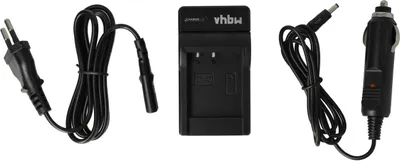 Produktbild von vhbw Ladegerät kompatibel mit Sony Cybershot DSC-H50, DSC-H55, DSC-H70, DSC-H3, DSC-H7, DSC-H9, DSC-H20 Kamera - Ladeschale, Kfz-Adapter Ladeanzeige