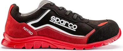 A side view of a Sparco Nitro Marcus ESD S3 SRC safety shoe.