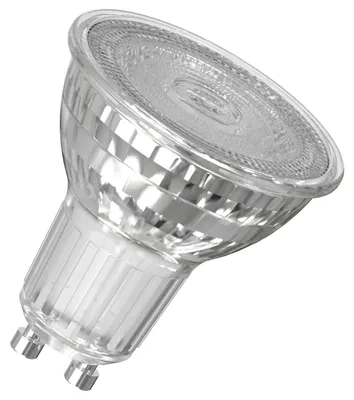 Obrázok produktu pre LED žiarovka OSRAM BASE PAR16, typ PAR16, LED bodové svetlo, sklo bez obsahu olova, 6,9 W (ekvivalent 80 W), 575 lm, studená biela, 6500 K, životnosť 10 000 hodín, index farebnosti CRI 80, balenie 3 kusov