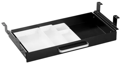 Schubladen-Organizer 54 cm, 4 Trennschalen, schwarz