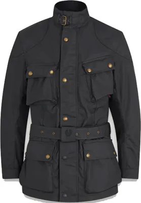 Produktbild von Belstaff Trialmaster Motorrad Wachsjacke, schwarz, 4XL