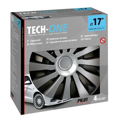 Obrázek produktu pro Pilot sada 4 krytů nábojů pro ocelové ráfky Sepang silver & black D 17