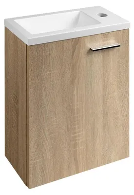 Produktbild von ZOJA Unterschrank 37x50x18cm, platin Eiche