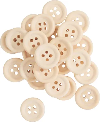 Produktbild von VBS Holzknöpfe "Nature", 25 Stück Ø 1,3 cm