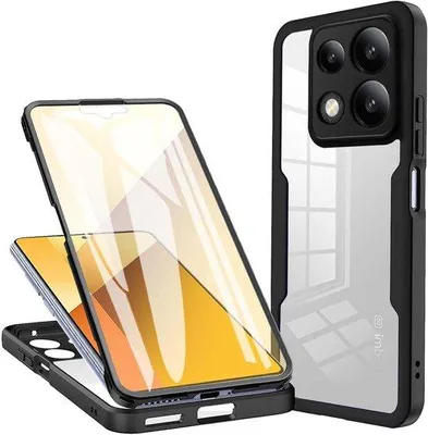 Produktbild von Schwarzes 360 Schutzcase mit DisplaySchutz für 5G Smartphone