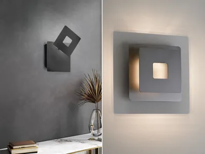 Produktbild von Fischer & Honsel Hennes LED Wandleuchte 7W warmweiss sandschwarz 30467