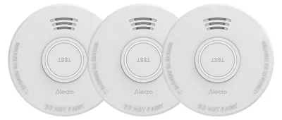 Obrázek produktu pro Kouřový alarm s baterií s životností 1 rok, bílý, balení po 3 kusech