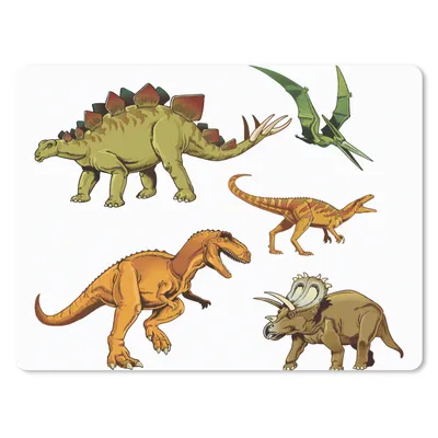 Produktbild von MuchoWow® Mauspad Mousepad Dinosaurier - Zeichnung - Jungen - Kinder 23x19 cm - Mousepads - Maus Mat - Pad - Mausunterlage - Schreibtischunterlage - Mauspad