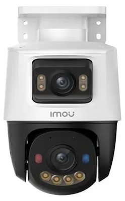 Image de Caméra IP PoE Imou à double objectif PTZ pour l'extérieur, 10 MP (5 MP + 5 MP), IPC-PS70FP-10M0, vision nocturne en couleur jusqu'à 30 m, audio bidirectionnel, IP65