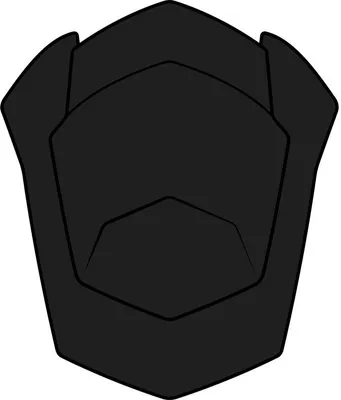 Produktbild von Oberer Lufteinlass Airoh ST.501 Mattschwarzer Helm