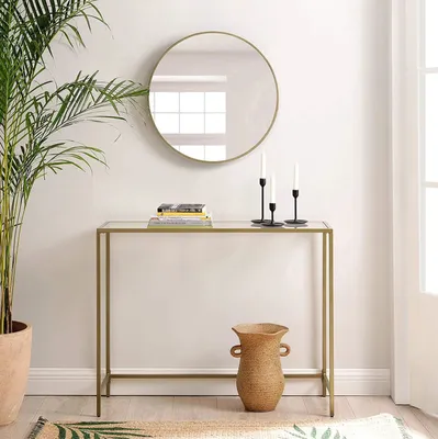 Produktbild von Skye Decor, Canvas - Gold, Anrichte, 100 % gehärtetes Glas, Gold, 100 x 30 x 80 cm