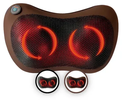 Immagine prodotto di Herzberg HG-MSG10: cuscino massaggiante Shiatsu con doppia funzione di termoterapia (marrone)