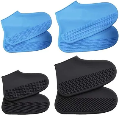 Produktbild von Famanu Wasserdichte Überschuhe, 4 Stück, Wiederverwendbar, Antirutsch