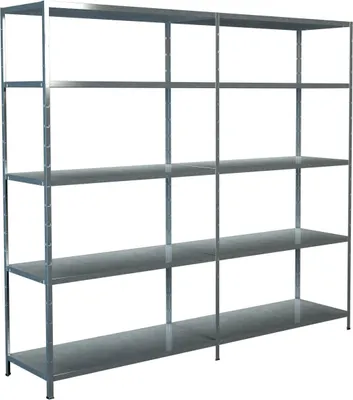 Produktbild von Steck-Grund-/ u 1 Anbauregal, 10 Böden, 2000x2200x500, verz.