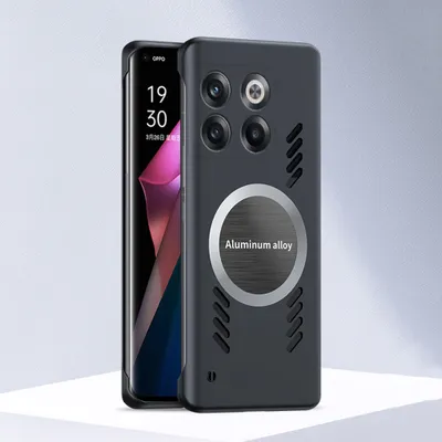 Produktbild von OnePlus Ace Pro Hülle, Frameless PC Matt Kühlabdeckung Loch Wärmeableitung Schutzhülle für OnePlus Ace Pro Schwarz