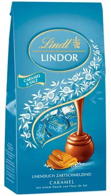 Produktbild von Lindt Lindor Kugeln Vollmilch Caramel & Salz 100g