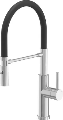Obrázok produktu pre QUADRON kuchynská batéria ANDY SteelQ zmiešavacia batéria 360°, farba: oceľ, výška: 46 cm Funkcia QFix, otočná batéria do kuchyne z nehrdzavejúcej ocele