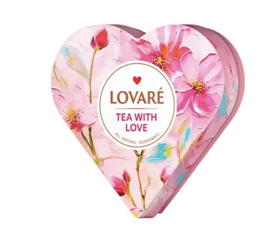 Image de LOVARÉ Tea With Love 68g (34 pyramides, thé noir)