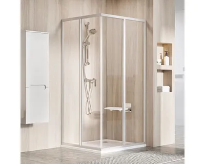 Obrázek produktu pro Jedna strana sprchového koutu RAVAK SRV2-90 195 S satin+Transparent 14V70UO2Z1