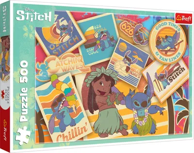 Zdjęcie produktu dla Puzzle TREFL Lilo & Stitch: 500 elementów