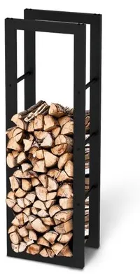 Produktbild von Kaminholzregal aus Metall Schwarz