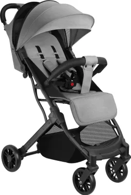 Image de Poussette buggy FINN pliable avec harnais à 5 points - gris