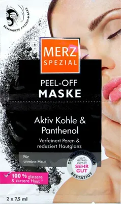 Produktbild von Merz Spezial Peel-Off Mask Face Mask with Activated Carbon and Panthenol 1 x 15ml