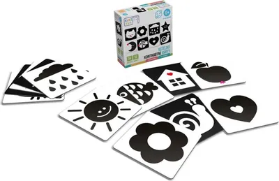 Produktbild von KukiKuk 80002 Vééééliké Kontrastkarten Für Babys