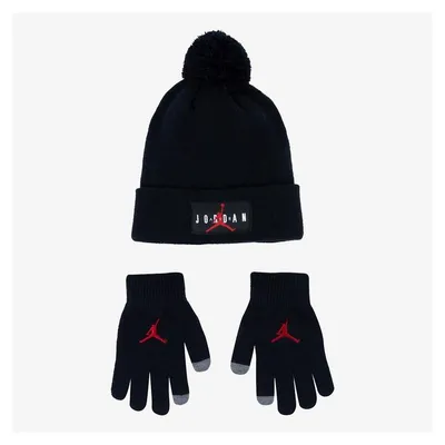 Image de Bonnet et gants Jordan Noir pour enfant