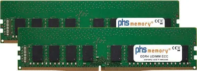 Immagine prodotto di PHS-memory 16GB (2x8GB) kit di memoria RAM per Supermicro X11SAT-O DDR4 UDIMM ECC 2400MHz (SP276786)