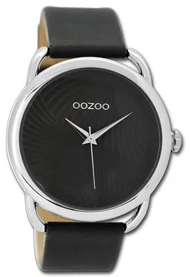 Obrázok produktu pre Hodinky Oozoo Damenuhr, čierna farba, kožený remienok, analógové, quartzový mechanizmus, model D3UOC9163A