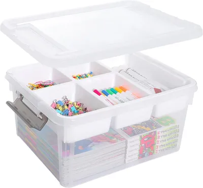Produktbild von Aufbewahrungsbox 16 l, mit Deckel, Kunststoff, für Werkzeug