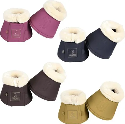 Produktbild von Eskadron HERITAGE Hufglocken " FAUX LEATHER FF " Sprungglocken, 1 Paar Größe - M Farbe - black-truffle