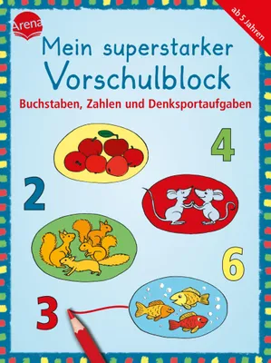 Produktbild von Mein superstarker Vorschulblock. Buchstaben, Zahlen und Denksportaufgaben