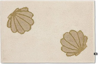Produktbild von Rhomtuft Badteppich Muschel eckig 60 x  90 cm  Farbe  edelweiss/goldl/crem
