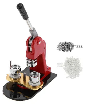 Obrázek produktu pro Button Maker Badge Making Press Lisovací stroj 25 mm s 1000 knoflíky pro domácnost