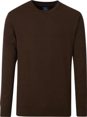 Produktbild von REDMOND Casual Herren Pullover Langarm Rundhals Comfort Braun XXL