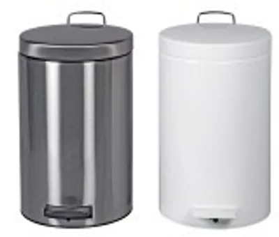 Produktbild von Brabantia 127021, 12 l, Rund, Metall, Weiß, Terrasse, 25 cm