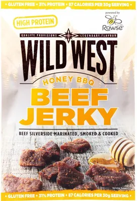 Immagine prodotto di Wild West Beef Jerky Honey BBQ 60g