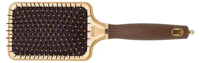 Image de Olivia Garden Brosse rectangulaire en nylon Or&Brun Taille L